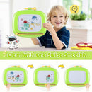 Smasiagon Toddler Girl Boy Toys,Magnetic Drawing Board for Toddlers 1-3,Early Learning Doodle Board Writing Painting Sketch Pad, Birthday Easter Valentines Day Gifts for Kids 1 2 3 Year Old (Green) by TinyTreasures Baby Boutique