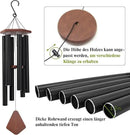 Wind Chimes for Outside Large Deep Tone, 44 Inch Black Memorial Windchimes, Outdoor Wind Chimes Gifts for Housewarming, Mother's Day, Christmas, Patio Garden Yard Decoration by CozyNest Decor