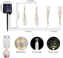 4 Pack Solar Firework String Lights 800 LED 8 Modes Waterproof Hanging Fairy Light, Starburst Light for Party Garden Decoration (Warm White) by GreenHaven Gardens