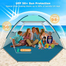 COMMOUDS Beach Tent Sun Shade for 3/4-5/6-7/8-10 Person, UPF 50+ Beach Sun Shelter Canopy Tent, Lightweight, Easy Set Up and Carry by TinyTreasures Baby Boutique