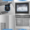 Ice Machine Commercial Ice Maker Machine, 150 Lbs /24H, 30 lbs Bin, Under Counter Built-in or Freestanding, Stainless Steel Household Use, Restaurant Bar Kitchen Cafe by CozyNest Decor