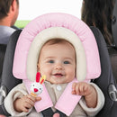 COOLBEBE New Babybody Support & Strap Covers Set for Newborn Infant Toddler- Extra Soft Stroller Cushion Pads Car Seat Insert, Perfect for Carseats, Strollers, Swings, Pink by TinyTreasures Baby Boutique