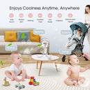 Ausic Stroller Fan with Mist, 100ml Misting Portable Fan for Stroller, Baby Fans with Detachable Tripod, Baby Essentials, Clip on Fans for Crib, Treadmill, Car Seat, Outdoor by TinyTreasures Baby Boutique