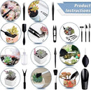 Succulent Tools, 13 Pcs Mini Garden Tool Set, Transplanting Tools Set,Succulent Care kit for Succulent Miniature Gardening Plant, Black by GreenHaven Gardens