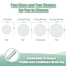 wegreeco Nursing Breast Pads (14 Pack) + Laundry Bag & Travel Storage Bag, 4.7 inch Option - Washable & Reusable Breastfeeding Nursing Pads (White, Plain Shape) by TinyTreasures Baby Boutique