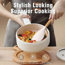 Silicone Cooking Utensils Set - Silicone Kitchen Utensils for Cooking Wooden Handles, 446°F Heat Resistant Kitchen Utensil Spatula Sets w Holder, Gadgets for Non-Stick Cookware BPA FREE (Multicolour) by CozyNest Decor