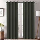 H.VERSAILTEX Blackout Curtains 84 inches Long for Living Room Thermal Insulated Room Darkening Window Treatment Panels Drapes Light Reducing Curtains for Bedroom, 2 Panels, 52" W x 84" L, Olive by CozyNest Decor