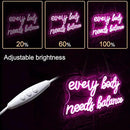 WLHOPE Every Body Needs Balance Neon Sign, Dimmable LED Neon Signs For Wall Decor,Connectivity Via USB Personalized Neon Signs,Spa Salon Led Light, Massage Neon Light, For Bedroom Living Room Decorate by GreenHaven Gardens