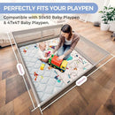 Premium Foam Baby Play Mat 50x50 Playpen Mat Thicker Cushioned Crawling Mat Waterproof Baby Floor Play Mat Non-Slip Activity Mat for Baby and Toddlers Infants Play & Tummy Time(50x50, Car) by TinyTreasures Baby Boutique