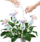 Plant Watering Globes-4pcs Self Watering Planter Insert,Plant Watering Devices,Glass Watering Bulbs for Indoor Plants,Mushroom Watering Globes,Top-Fill Watering by GreenHaven Gardens