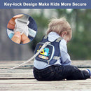 Accmor Toddler Harness Leash+ Reflective Anti Lost Wrist Link, Cute Dinosaur Kids Harness with Leash, Collapsible Child Leash Baby Boys Walking Wristband Assistant Strap Belt for Outdoor Travel by TinyTreasures Baby Boutique