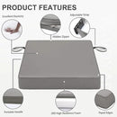 Favoyard Patio Chair Cushions 18 x 18 x 3 Inch Waterproof Outdoor Seat Cushions for Patio Furniture 3-Year Color Fastness Garden Sofa Couch Chair Pads with Handle & Adjustable Straps Set of 2, Grey by GreenHaven Gardens