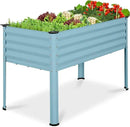 Best Choice Products 48x24x30in Galvanized Raised Garden Bed, Metal Elevated Planter Box, Vegetable Garden for Backyard, Patio, Balcony - Mist Blue by GreenHaven Gardens