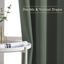 NICETOWN Living Room Window Curtain Drapes Extra Long & Wide - Living Room Panels Grommet Top Window Treatment for Hall & Guest Room (W80 x L108, Dark Mallard, 2 Pieces) by TinyTreasures Baby Boutique