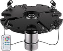 HQUA FS01 120V, 1/2HP, Large Pond Floating Fountain with FSL01 LED RGB Color-Changing Light Sets, 100’ cord, 13000 GPH, Two spray patterns 32'x12' and 18'x6' by GreenHaven Gardens