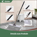 Eyliden 17" Rubber Floor Squeegee - Quick Water & Foam Removal, Dual-Action Push & Scrape Heavy-Duty Scrubber Broom with Telescopic Handle, for Bathroom Shower Kitchen Floors Glass Pool by GreenHaven Gardens