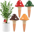 Kalolary 4Pcs Plant Watering Globes, Self Watering Spikes Terracotta Drip Water Stakes Irrigation Watering Bulbs for Pot, Indoor, Outdoor, Vacation (Mushroom) by GreenHaven Gardens