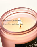 M&SENSE Sandalwood Rose Scented Candle 7.05oz 50 Hours Long Lasting Burn Natural Soy Wax Strong Scented Candle for Home, 2 Wick Home Fragrance Slow Burning Housewarming Gifts for Men Women by CozyNest Decor