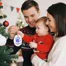 Baby Hand and Footprint Ornament - Baby's Frist Christmas Ornament with Custom Photo, Name, Date - Personalized Baby Gift, Newborn Keepsake, New Mom Gifts by TinyTreasures Baby Boutique