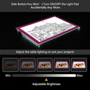Light Pad Drawing A4 Tracing Light Table NXENTC LED Copy Board Ultra-Thin Display Pad Brightness Adjustable Stencil Artist Art Tracing Tatto Table Pink by TinyTreasures Baby Boutique