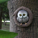 Owl Tree Hugger Whimsical Tree Sculpture Garden Statues Outdoor Tree Face Decor Garden Peeker Yard Art Decorations (Singel Owl) by GreenHaven Gardens