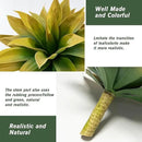 Artificial Plants Outdoor Faux Plant,Artificial Agave Faux Hostas Outdoor Uv Resistant Artificial Plants Indoor Fake Plant Artificial Agave Plant Indoor(2pcs, 28") Yellow by CozyNest Decor