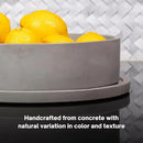 Simon Brothers Concrete Fruit Bowl and Tray Set for Kitchen Counter - Large Decorative Bowls for Home Decor - Modern Key Bowl for Entryway Table - Key Holder and Vanity Tray by CozyNest Decor