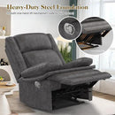 Recliner Chair for Adults, Oversized Manual Pull Tab Reclining Chair, 2-Tier Cushions, Minimalist Style Single Sofa for Living Room, RV (Polished Microfiber) by CozyNest Decor