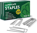 200 Pack Landscape Staples 4 Inch 12 Gauge Garden Stakes Galvanized Garden Staples Ground Pins Anti-Rust Ground Stakes for Weed Barrier, Irrigation Tubing, Yard Lawn, Landscape Fabric by CozyNest Decor