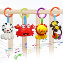 Baby Toys, Cartoon Animal Hanging Rattle Toys, Handbells Baby Rattles, Baby Bed Crib Car Seat Travel Stroller Toys for Infant, Best Birthday Gift for Newborn, 4 Pack by TinyTreasures Baby Boutique
