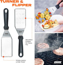 Flat Top Griddle Accessories for Blackstone and Camp Chef Griddle - 9 Pieces Set with Griddle Cleaning Kit and Carry Bag! Metal Spatula, Scraper for Hibachi and Teppanyaki Grill by GreenHaven Gardens