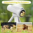 Kids Monocular for Bird Watching & Astronomy - Digital Telescope with Self-Timer, Boys Girls Camping Outdoor Exploration (White) by TinyTreasures Baby Boutique