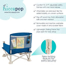 Hiccapop OmniBoost Travel Booster Seat with Tray for Baby | Folding Portable Baby Booster Seat for Dining Table, Camping, Beach, Grandma’s | Tip-Free Design Straps to Kitchen Chairs - Booster Chair by TinyTreasures Baby Boutique