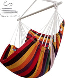 ADVOKAIR Hammock Chair Swing (500 lbs Max) - Hanging Hammock Chair Rope Swing Indoor for Bedroom, Outdoor, Patio, Bedroom, Porch, Deck - Sturdy Steel Bar with Anti-Slip Safety Rings by GreenHaven Gardens