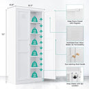 SISESOL White Metal Storage Cabinet,71" Tall Pantry Cabinet,Kitchen Pantry Storage Cabinets with 2 Doors and 6 Shelves,Wide Deep Food Cupboard for Home,Kitchen,Dining/Living Room by CozyNest Decor