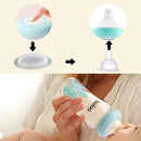 YOHKOH Glass Breast Milk Storage Bottles - 100% Leak-Proof, BPA-Free Breastmilk Storage Containers, Freezer & Dishwasher Safe, Ideal for Nursing Mothers (Blue, 5.4oz (Pack of 6)) by TinyTreasures Baby Boutique