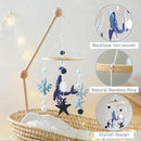 Baby Mobile Wind Chime Sea Creatures, Whale Mobile Wind Chime, Baby Bed Hanging Game Mobile for Children's Room Children's Bed Decor by TinyTreasures Baby Boutique