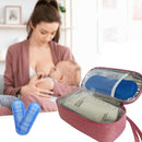 Insulated Breastmilk Cooler Bag with 2 Ice Packs - Breastmilk Cooler Organizer Bag for Daycare, Breastfeeding Mom Travel Outdoor by TinyTreasures Baby Boutique