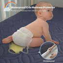 Waterproof Crib Mattress Protector 2 Pack, Soft and Breathable Crib Mattress Pad Cover, Noiseless Machine Washable Toddler Mattress Protector for Standard Baby Toddler Bed (52''x28'',Navy Blue) by TinyTreasures Baby Boutique
