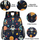 Toddler Backpack for Boys Girls - 12 Inch Astronaut Rocket Kids Backpack Preschool Kindergarten Backpack Lightweight Waterproof Schoolbag Book Bag for School by TinyTreasures Baby Boutique