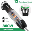 Immersion Blender Handheld, 800W Powerful Electric Hand Blender with Titanium Alloy Blades, 12 Speeds & Turbo, Electric Hand Mixer for Smoothies, Soups, Baby Food and Purees by TinyTreasures Baby Boutique