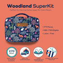KeepGoing Large Home First Aid Kit for Kids – 270 Pc. for Car, Home, Dorm, & Boat with Latex-Free Bandages – 10 x 7 x 3.5 in. Travel First Aid Kit (Woodland) by TinyTreasures Baby Boutique