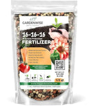 16-16-16 All Purpose Professional Fertilizer - Lawn, Flower, Tree, Shrub & Vegetable Garden Fertilizer (1/2 Quart) by GreenHaven Gardens