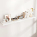 Floating Shelves for Wall, Large Wall Mounted Shelves with Invisible Brackets, Long Wood Floating Shelf for Living Room, Bedroom, Kitchen, (White, 55" W x 9" D x 1.5" H) by TinyTreasures Baby Boutique