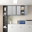 Metal Wall Cabinet,Locking Cabinet with Shelves,Wall Mounted Storage Cabinet1 for Basement,Home,Garage,Gray by CozyNest Decor