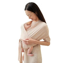 Konny Baby Carrier Flex AirMesh with Head Support- Adjustable, Easy to Wear Baby Wrap Sling, Perfect for Newborn Babies Essentials up to 44 lbs (M-4XL) - Pale Pink by TinyTreasures Baby Boutique