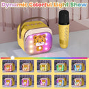 FLUESTON Mini Karaoke Machine for Kids Adults, Portable Bluetooth Speaker with 2 Wireless Microphones, Birthday Kids Gifts Toys for Girls Ages 3, 4, 5, 6, 7, 8, 9,10,11,12+ Years Old by TinyTreasures Baby Boutique
