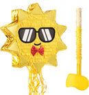 WERNNSAI Sun Pinata-Sunshine Party Decorations pull string Sun Pinata with Blindfold and Bat for Girls Kids Sun Brithday Baby Shower Summer Party Game Supplies by TinyTreasures Baby Boutique