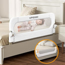 Folding Bed Rail for Toddlers,Baby Bed Rail Guard with Reinforced Anchor Safety System,Fit Bunk,Full Size,Queen,King,Twin(White,43"x23.6") by TinyTreasures Baby Boutique
