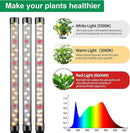2 Pack Grow Lights for Indoor Plants, Height Adjustable with On/Off Switch and Timer, Vertical Plants Grow Light for Indoor Plant Growth and Flowering by GreenHaven Gardens